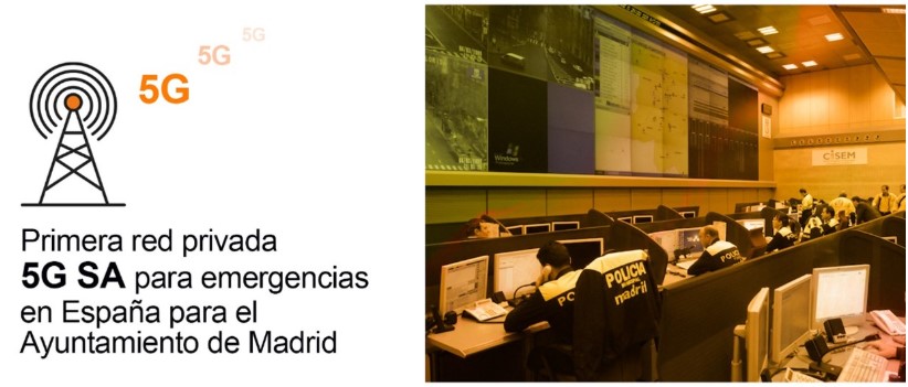 En este momento estás viendo Orange y el Ayuntamiento de Madrid despliegan la primera burbuja táctica 5G para emergencias en España